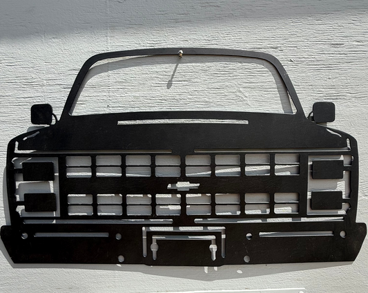 Chevy "square body" pickup truck sign