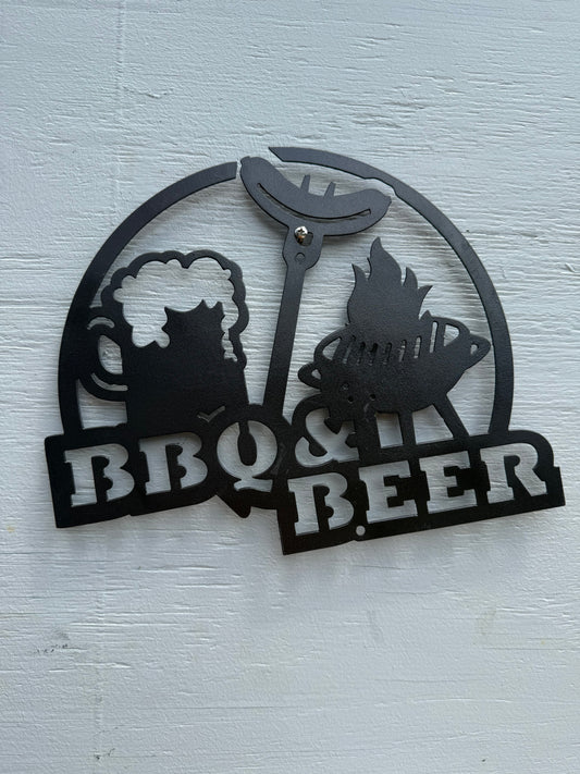 BBQ & BEER Sign
