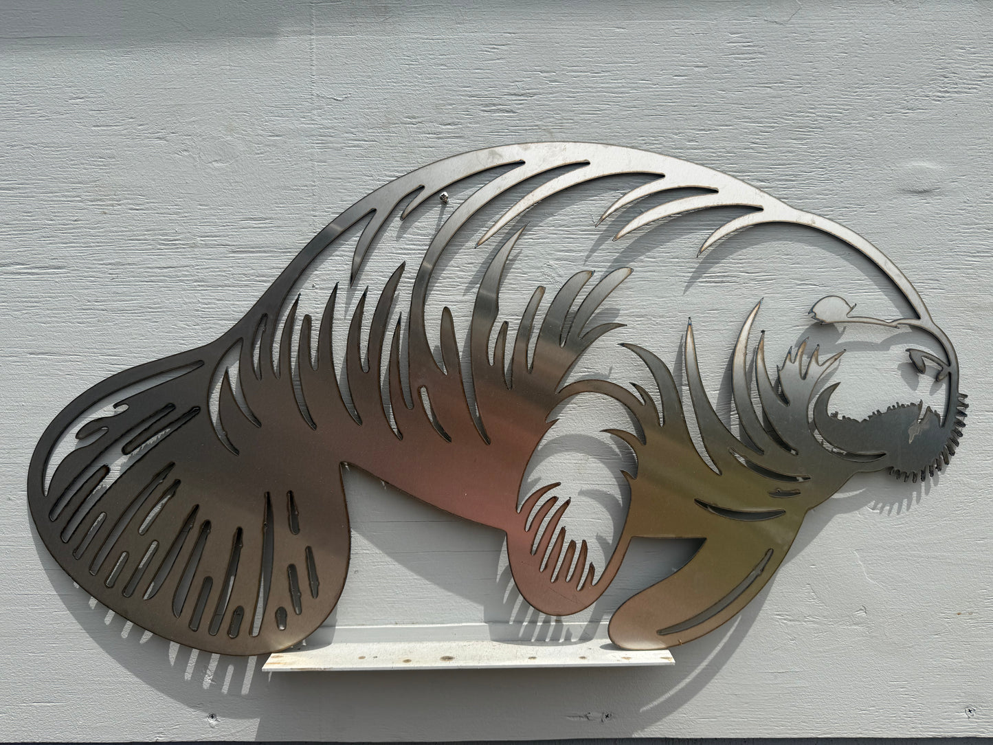 Manatee Marine Grade Stainless Steel Plaque
