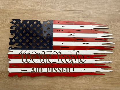 We The People Metal Sign