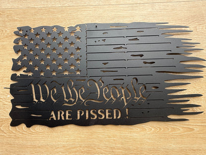 We The People Metal Sign