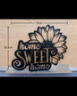 Home Sweet Home Sign with Sunflower