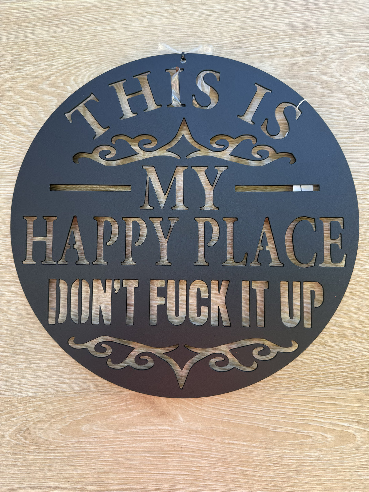 THIS IS MY HAPPY PLACE METAL SIGN