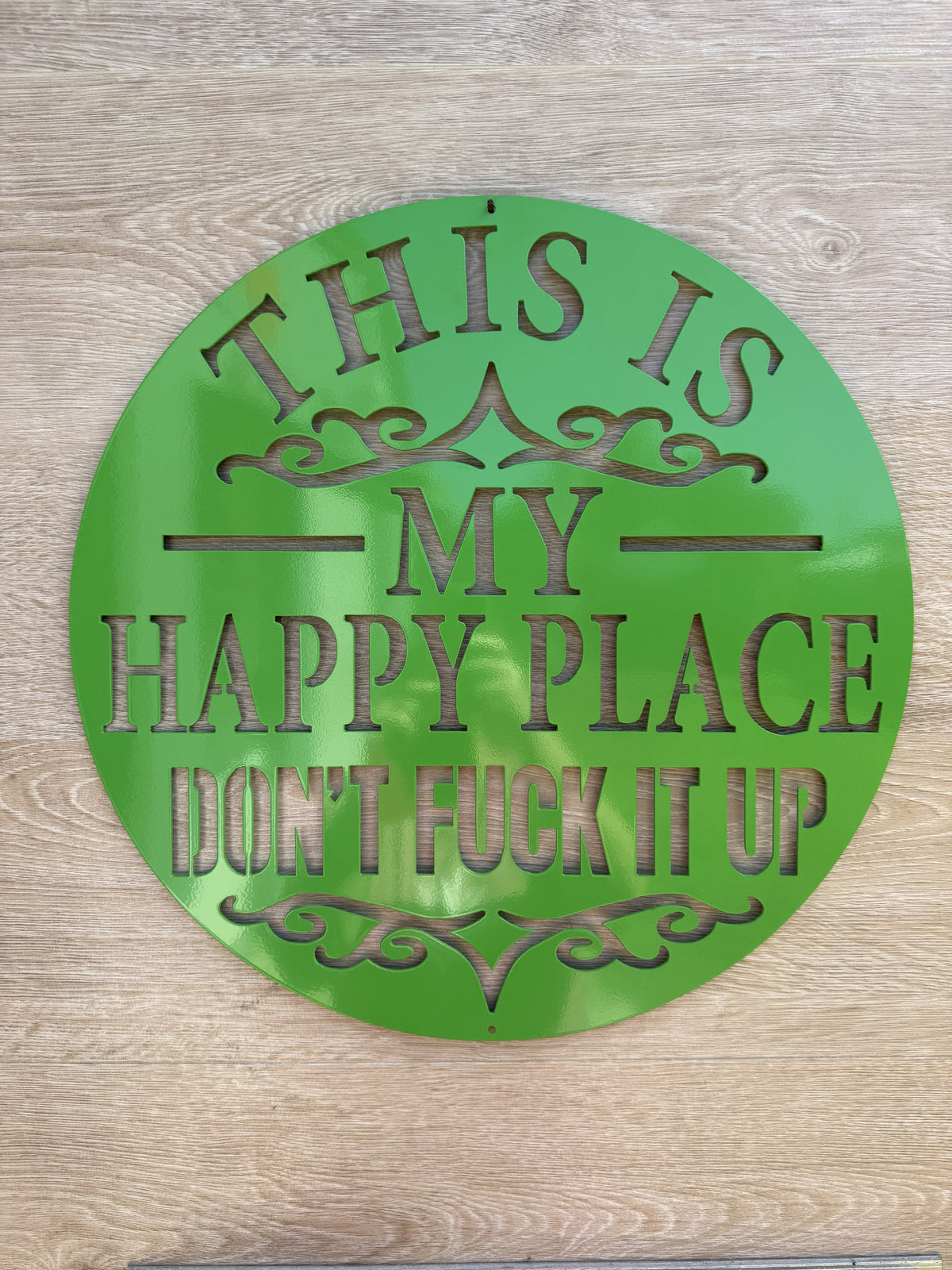 THIS IS MY HAPPY PLACE METAL SIGN