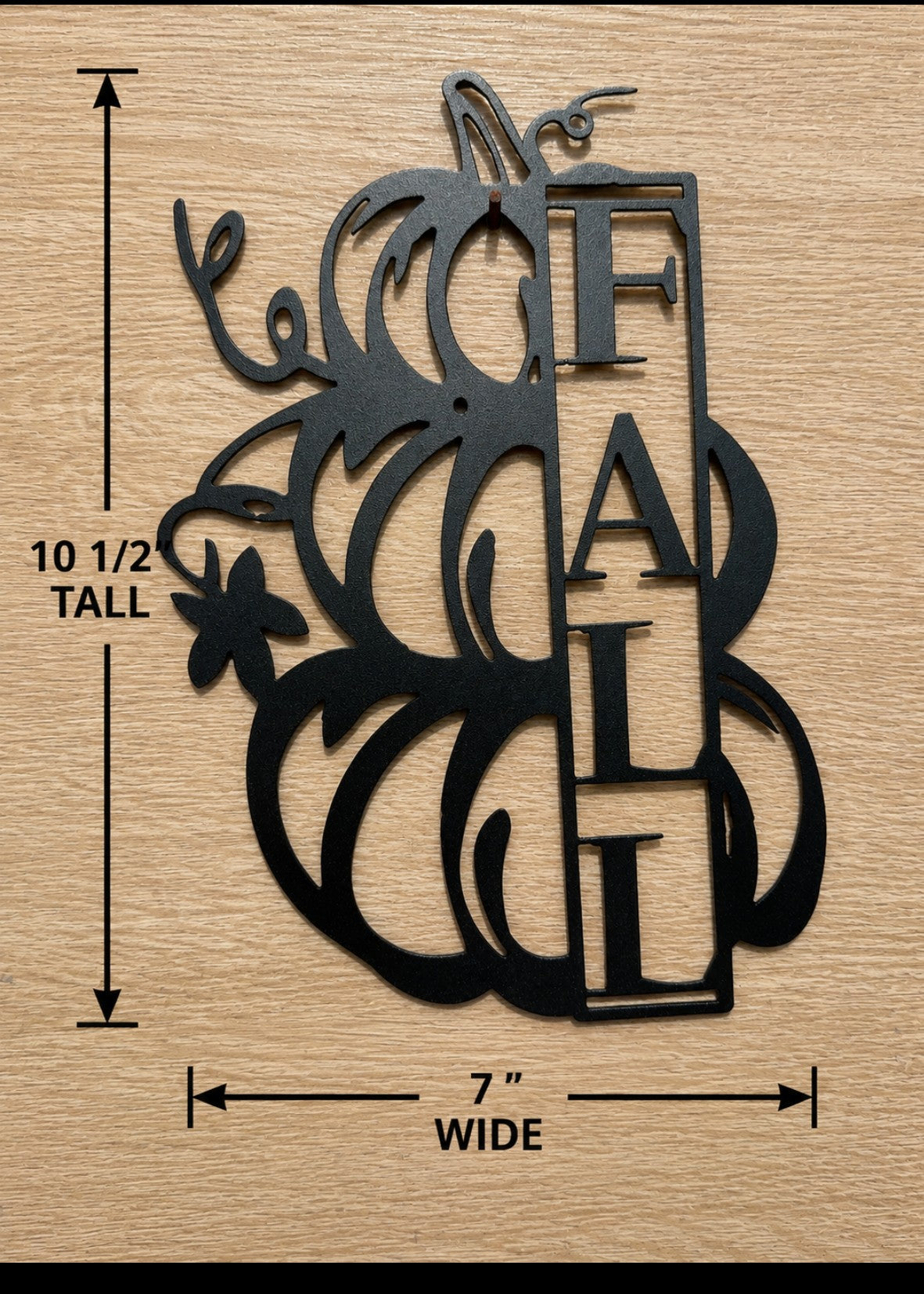 Fall Pumpkins Metal sign