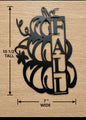 Fall Pumpkins Metal sign