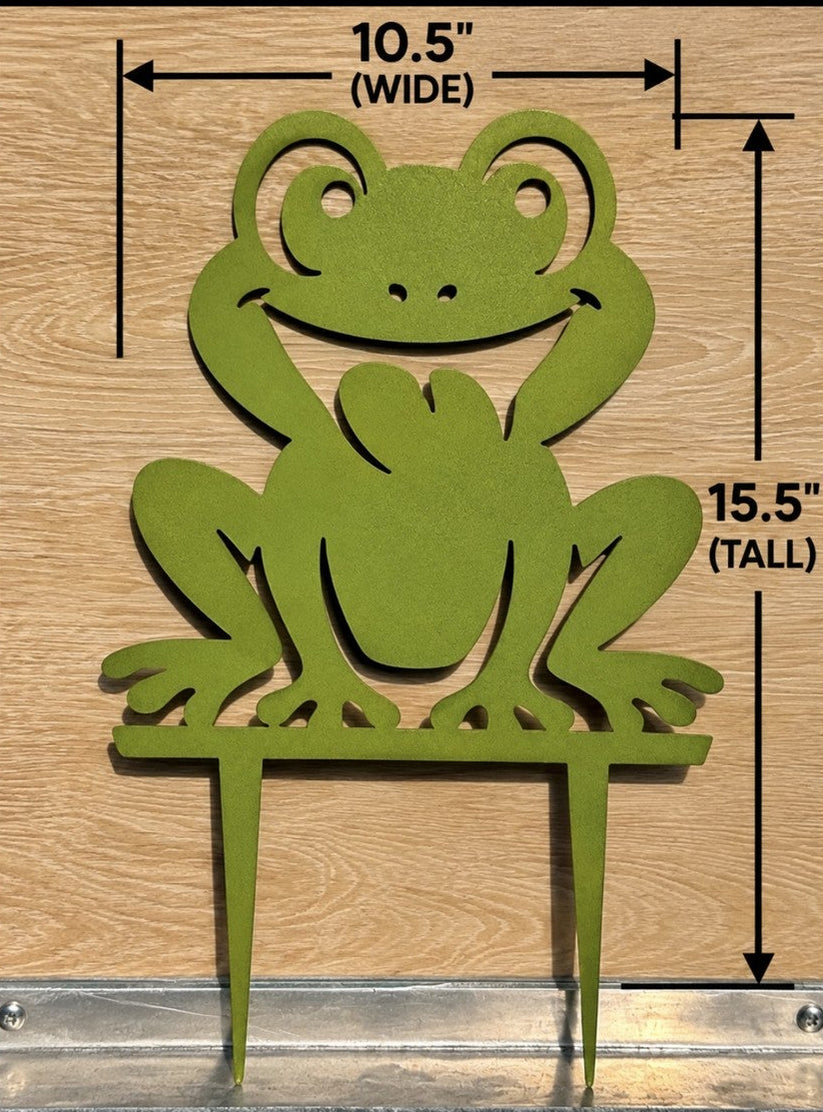 Toad-ally Adorable Frog Yard Stake – H Fusion Welding