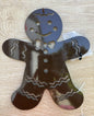 GINGERBREAD MAN METAL SIGN